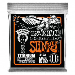Струны для электрогитары ERNIE BALL 3122 RPS Coated Titanium Slinky Hybrid 9-46 Струны для электрогитары ERNIE BALL 3122 RPS Coated Titanium Slinky Hybrid 9-46