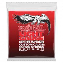 Струны для электрогитары ERNIE BALL 2208 Nickel Wound Light 11-52 Струны для электрогитары ERNIE BALL 2208 Nickel Wound Light 11-52