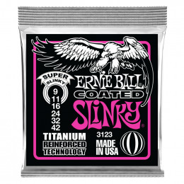 Струны для электрогитары ERNIE BALL 3123 RPS Coated Titanium Slinky Super 9-42 Струны для электрогитары ERNIE BALL 3123 RPS Coated Titanium Slinky Super 9-42