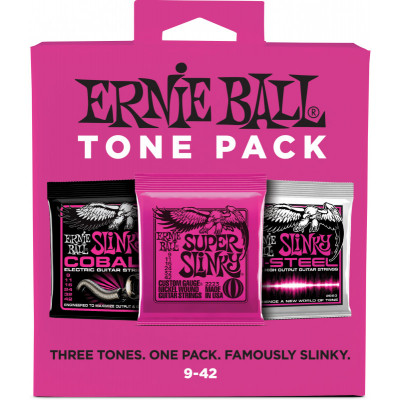 Струны для электрогитары ERNIE BALL 3333 Nickel Wound/Cobalt/M-STEEL Slinky Super 9-42 Струны для электрогитары ERNIE BALL 3333 Nickel Wound/Cobalt/M-STEEL Slinky Super 9-42