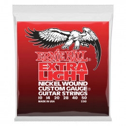 Струны для электрогитары ERNIE BALL 2210 Nickel Wound Extra Light 10-50 Струны для электрогитары ERNIE BALL 2210 Nickel Wound Extra Light 10-50