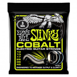 Струны для электрогитары ERNIE BALL 3721 Cobalt Slinky Regular 10-46