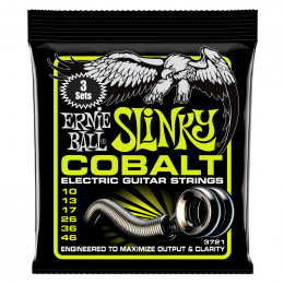 Струны для электрогитары ERNIE BALL 3721 Cobalt Slinky Regular 10-46 Струны для электрогитары ERNIE BALL 3721 Cobalt Slinky Regular 10-46