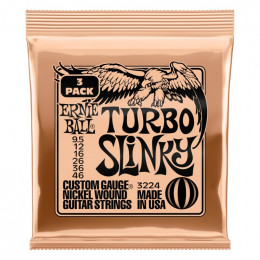 Струны для электрогитары ERNIE BALL 3224 Nickel Slinky Turbo 3 Pack 9.5-46 Струны для электрогитары ERNIE BALL 3224 Nickel Slinky Turbo 3 Pack 9.5-46