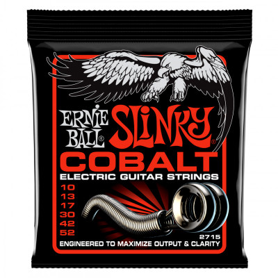 Струны для электрогитары ERNIE BALL 2715 Cobalt Slinky Skinny Top Heavy Bottom 10-52 Струны для электрогитары ERNIE BALL 2715 Cobalt Slinky Skinny Top Heavy Bottom 10-52