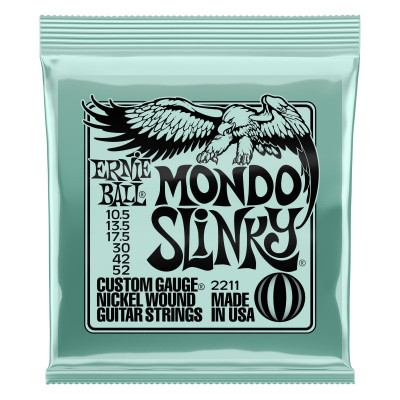 Струны для электрогитары ERNIE BALL 2211 Nickel Wound Slinky Mondo 10.5-52 Струны для электрогитары ERNIE BALL 2211 Nickel Wound Slinky Mondo 10.5-52