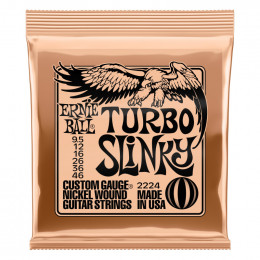 Струны для электрогитары ERNIE BALL 2224 Nickel Wound Slinky Turbo 9.5-46 Струны для электрогитары ERNIE BALL 2224 Nickel Wound Slinky Turbo 9.5-46