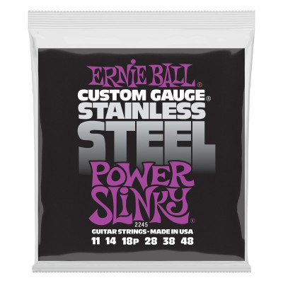 Струны для электрогитары ERNIE BALL 2245 Stainless Steel Slinky Power 11-48 Струны для электрогитары ERNIE BALL 2245 Stainless Steel Slinky Power 11-48