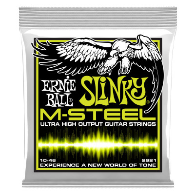 Струны для электрогитары ERNIE BALL 2921 M-Steel Slinky Regular 10-46 Струны для электрогитары ERNIE BALL 2921 M-Steel Slinky Regular 10-46