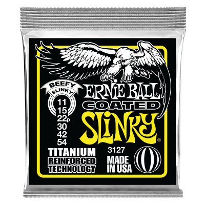 Струны для электрогитары ERNIE BALL 3127 RPS Coated Titanium Slinky Beefy 11-54 Струны для электрогитары ERNIE BALL 3127 RPS Coated Titanium Slinky Beefy 11-54