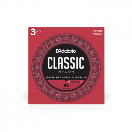 Струны для классической гитары D'ADDARIO EJ27 N-3D Струны для классической гитары D'ADDARIO EJ27 N-3D