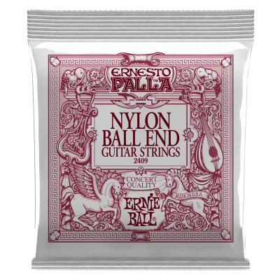 Струны для классической гитары ERNIE BALL 2409 Ernesto Palla Black&Gold Nylon Medium 28-42