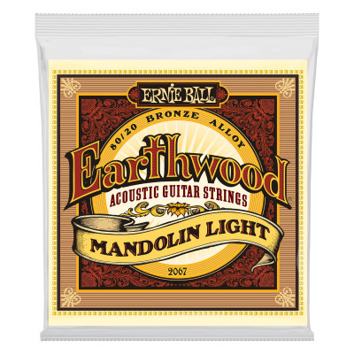 Струны для мандолины ERNIE BALL 2067 Earthwood 80/20 Bronze Light 9-34 Струны для мандолины ERNIE BALL 2067 Earthwood 80/20 Bronze Light 9-34