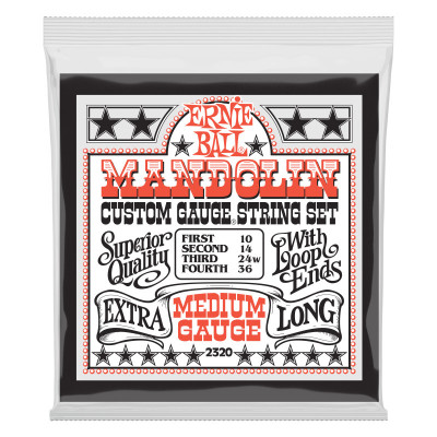 Струны для мандолины ERNIE BALL 2320 Stainless Steel Medium 10-30 Струны для мандолины ERNIE BALL 2320 Stainless Steel Medium 10-30
