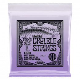 Струны для укулеле ERNIE BALL 2327 Ball end Black Nylon Wound G Струны для укулеле ERNIE BALL 2327 Ball end Black Nylon Wound G
