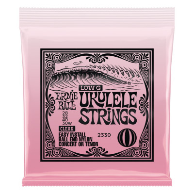 Струны для укулеле ERNIE BALL 2330 Ball end Clear Nylon Wound G Струны для укулеле ERNIE BALL 2330 Ball end Clear Nylon Wound G