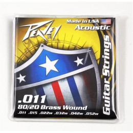 Струны PEAVEY 80/20 Acoustic Brass Wound Strings 11s Струны PEAVEY 80/20 Acoustic Brass Wound Strings 11s