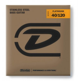 DUNLOP BASS FLATWND LG SCALE 40/120-5/SET комплект струн для бас-гитары,...