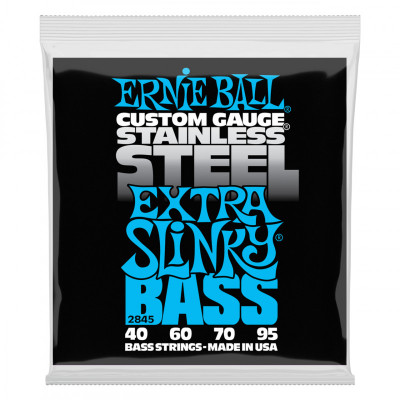 Струны ERNIE BALL 2845 Stainless Steel Slinky Extra 40-95 Струны ERNIE BALL 2845 Stainless Steel Slinky Extra 40-95