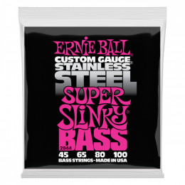 Струны ERNIE BALL 2844 Stainless Steel Slinky Super 45-100