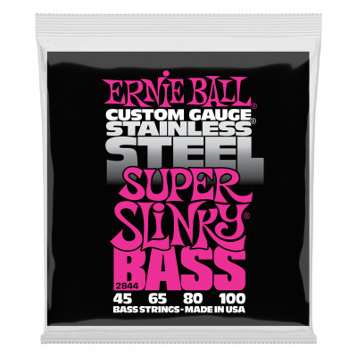 Струны ERNIE BALL 2844 Stainless Steel Slinky Super 45-100