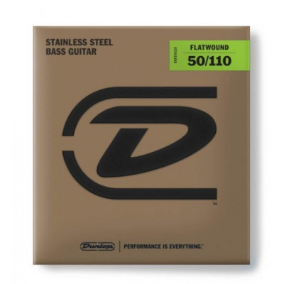 DUNLOP BASS FLATWND LG SCALE 50/110-4/SET комплект струн для бас-гитары,...
