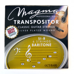 Magma Strings GCT-BARI - Струны для классической гитары 1B 2#F 3D 4A 5E 6B нестандартный строй, Серия: Transpositor, Обмотка: посеребрёная.