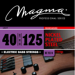 Magma Strings BE155N - Струны для 5-струнной бас-гитары Low B 40-125, Серия: Nickel Plated Steel, Калибр: 40-60-80-100-125, Обмотка: круглая, никелиро Magma Strings BE155N - Струны для 5-струнной бас-гитары Low B 40-125, Серия: Nickel Plated Steel, Калибр: 40-60-80-100-125, Обмотка: круглая, никелиро