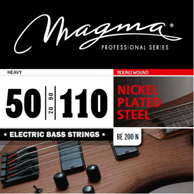 Magma Strings BE200N - Струны для бас-гитары 50-110, Серия: Nickel Plated Steel, Калибр: 50-70-90-110, Обмотка: круглая, никелированая сталь, Натяжени Magma Strings BE200N - Струны для бас-гитары 50-110, Серия: Nickel Plated Steel, Калибр: 50-70-90-110, Обмотка: круглая, никелированая сталь, Натяжени