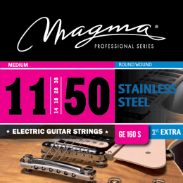 Magma Strings GE160S - Струны для электрогитары 11-50, Серия: Stainless Steel, Калибр: 11-14-18-28-38-50.