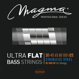 Magma Strings BE166SUF - Струны с плоской обмоткой для 6-струнной бас-гитары 30-125, Серия: Ultra Flat, Калибр: 30-45-65-85-100-125, Обмотка: плоская,