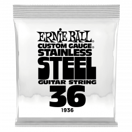 Ernie Ball 1936 струна одиночная для электрогитары, Серия Stainless Steel, Калибр: 36, Сердцевина: шестигранник; сталь, покрытая оловом, Обмотка: Ernie Ball 1936 струна одиночная для электрогитары, Серия Stainless Steel, Калибр: 36, Сердцевина: шестигранник; сталь, покрытая оловом, Обмотка: