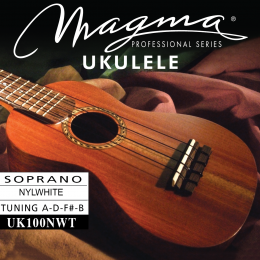 Magma Strings UK100NWT - Струны для укулеле сопрано традиционный строй 1-B / 2-F / 3-D / 4-A, Серия: Nylwhite