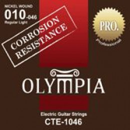 Olympia CTE1046 струны для электрогитары с устойчивостью к коррозии, никель, (10 - 13 - 17 - 26 - 36 - 46)