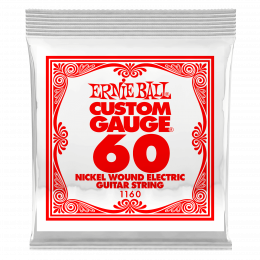 Ernie Ball 1160 струна для электро и акустических гитар. Сталь, калибр .060 Ernie Ball 1160 струна для электро и акустических гитар. Сталь, калибр .060