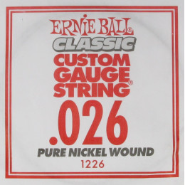 Ernie Ball 1226 струна для электро и акустических гитар. Никель, калибр .026 Ernie Ball 1226 струна для электро и акустических гитар. Никель, калибр .026