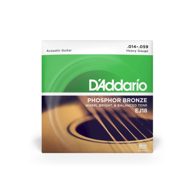 D'addario EJ18 - струны для акустической гитары ( 14 - 59 ) фосфористая бронза