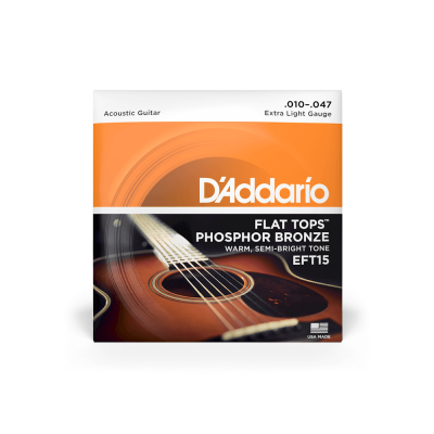 D'Addario EFT15 - комплект струн для акустической гитары 10-14-23-30-39-47 D'Addario EFT15 - комплект струн для акустической гитары 10-14-23-30-39-47