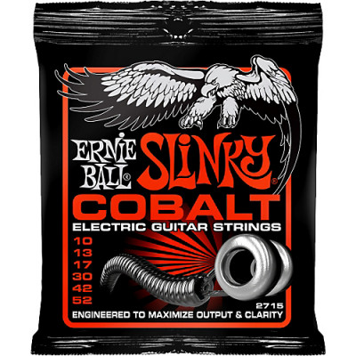 Ernie Ball 2715 струны для эл.гитары Cobalt Electric Skinny Top Heavy Bottom Slinky (10-13-17-30-42-52) обмотка кобальт Ernie Ball 2715 струны для эл.гитары Cobalt Electric Skinny Top Heavy Bottom Slinky (10-13-17-30-42-52) обмотка кобальт