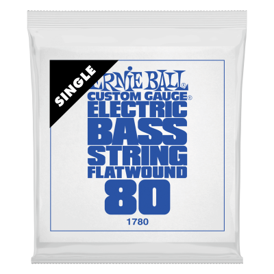 Ernie Ball 1780 струна одиночная для бас-гитары, Серия Flatwound, Калибр: 80, Сердцевина: шестигранник; сталь, покрытая оловом, Обмотка: плоская, Ernie Ball 1780 струна одиночная для бас-гитары, Серия Flatwound, Калибр: 80, Сердцевина: шестигранник; сталь, покрытая оловом, Обмотка: плоская,