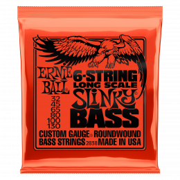 Ernie Ball 2838 струны для 6-струнной бас-гитары Nickel Wound Bass Long Scale Slinky 6 (37 1/4") (32-45-65-80-100-130) Ernie Ball 2838 струны для 6-струнной бас-гитары Nickel Wound Bass Long Scale Slinky 6 (37 1/4") (32-45-65-80-100-130)