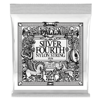 Ernie Ball 1534 4я струна для классической гитары. Нейлон, посеребренная оплетка, калибр .030 Ernie Ball 1534 4я струна для классической гитары. Нейлон, посеребренная оплетка, калибр .030