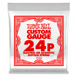 Ernie Ball 1024 струна для электро и акустических гитар. Сталь, калибр .024