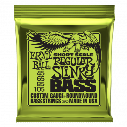 Ernie Ball 2852 комплект струн на короткомензурный бас 30,5", калибр 45 - 65 - 85 - 105 Ernie Ball 2852 комплект струн на короткомензурный бас 30,5", калибр 45 - 65 - 85 - 105