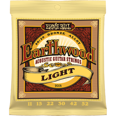 Ernie Ball 2004 струны для акуст.гитары Earthwood 80/20 Bronze Light (11-15-22w-30-42-52) Ernie Ball 2004 струны для акуст.гитары Earthwood 80/20 Bronze Light (11-15-22w-30-42-52)