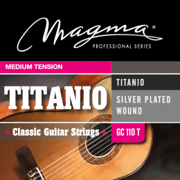 Magma Strings GC110T - Струны для классической гитары, Серия: Titanio Nylon Silver Plated Wound, Обмотка: посеребрёная, Натяжение: Medium Tension.