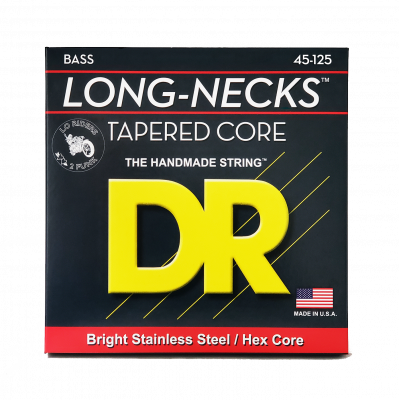 DR TMH5-45 - струны для 5-струнной бас-гитары, Калибр: 45-125, Серия: LONG NECKS™, Обмотка: нержавеющая сталь, Покрытие: нет