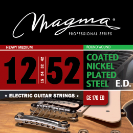 Magma Strings GE170ED - Струны для электрогитары, Серия: Coated Nickel Plated Steel, Калибр: 12-15-24-28-38-50, Обмотка: круглая, никелированая сталь,