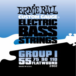Ernie Ball 2802 струны для бас-гитары Flat Wound Bass Group I (55-75-90-110) Ernie Ball 2802 струны для бас-гитары Flat Wound Bass Group I (55-75-90-110)