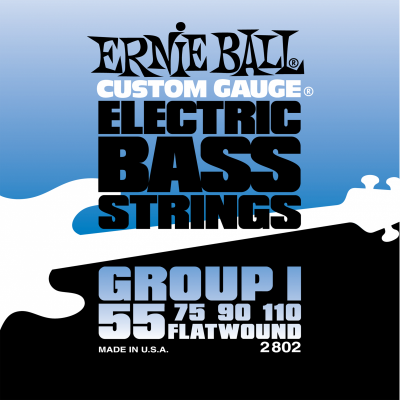 Ernie Ball 2802 струны для бас-гитары Flat Wound Bass Group I (55-75-90-110) Ernie Ball 2802 струны для бас-гитары Flat Wound Bass Group I (55-75-90-110)